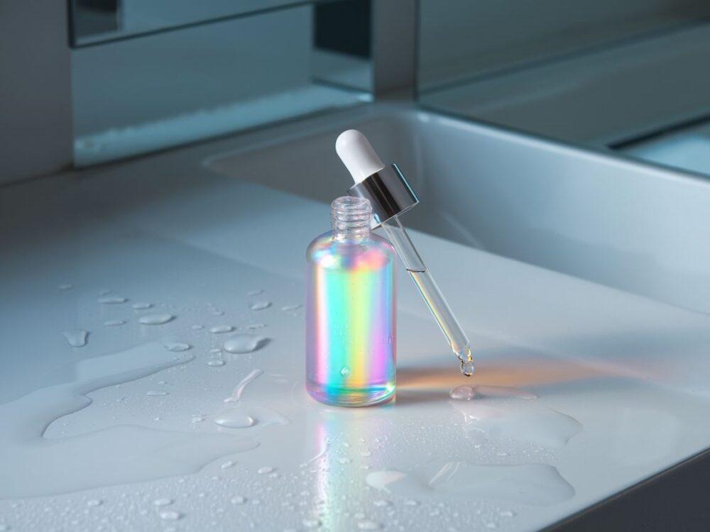 kolorowe serum na skórze