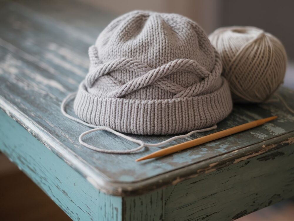 miarka krawiecka przy włóczce