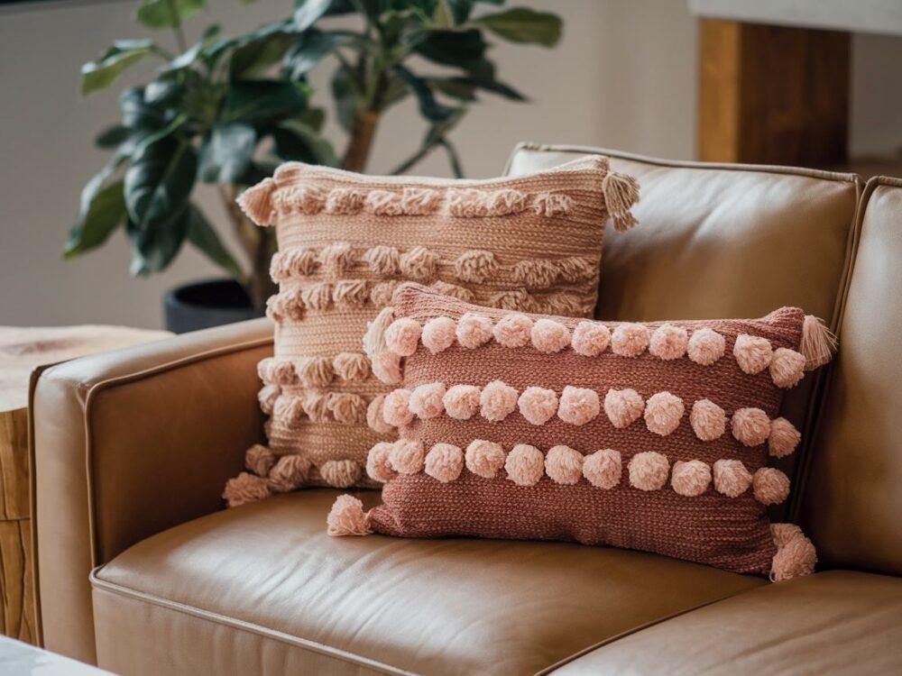 miękkie poduszki handmade