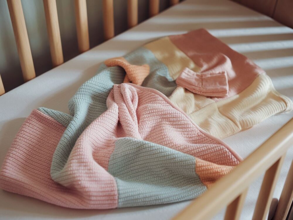 niemowlę w puszystym kocyku