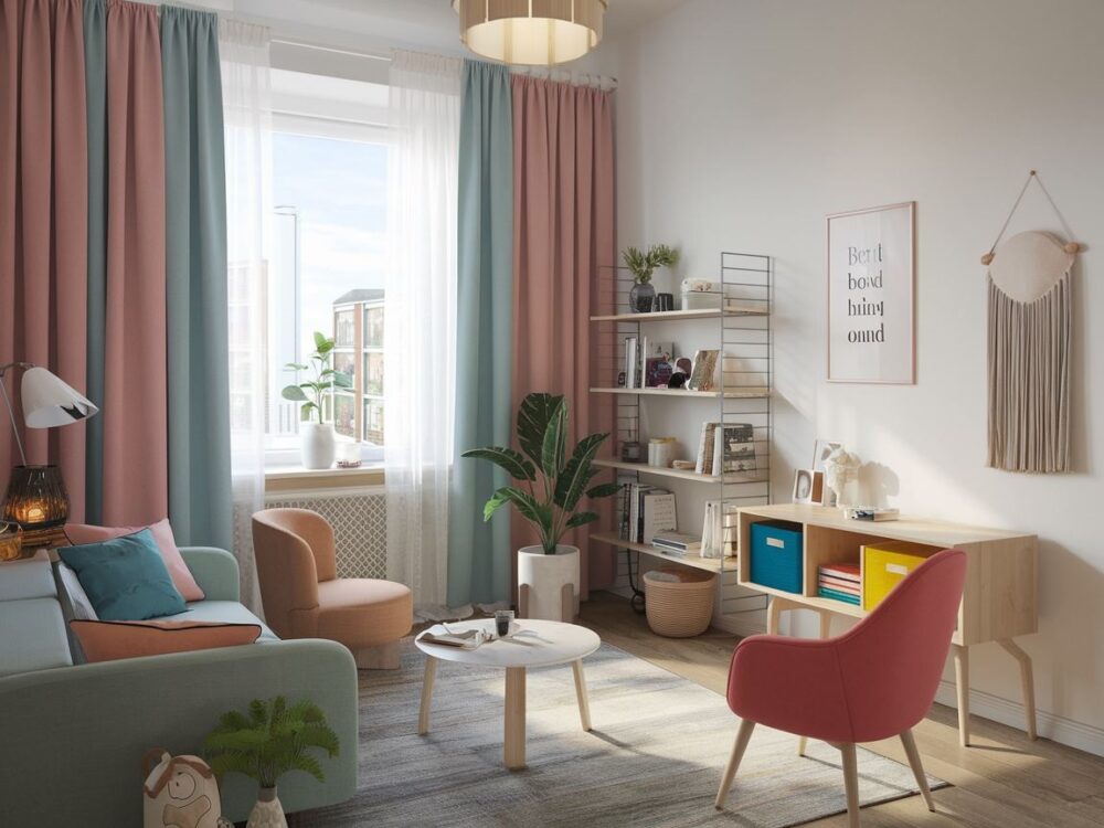 nowoczesne zasłony do pokoju młodzieżowego