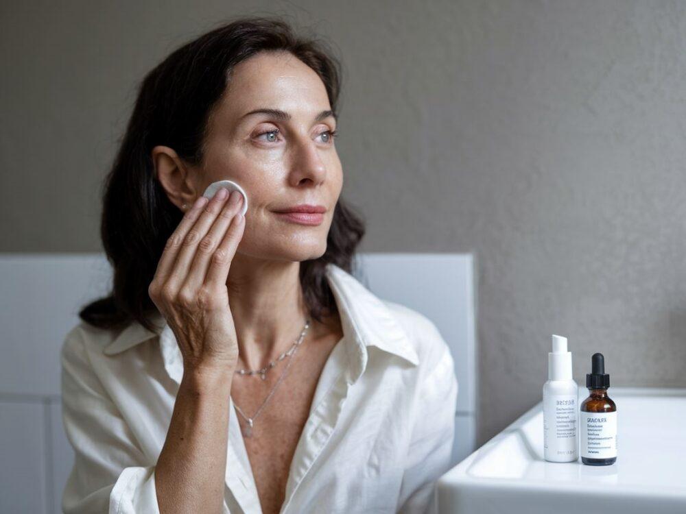 szklana butelka z serum